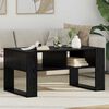 vidaXL Table basse Ch&ecirc;ne noir 92 x 53 x 45 cm Bois d'ing&eacute;nierie