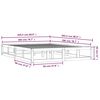 vidaXL Cadre de lit sans matelas marron miel 200x200 cm bois massif