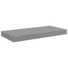 vidaXL &Eacute;tag&egrave;res murales flottantes 2 pcs gris 50x23x3,8 cm MDF