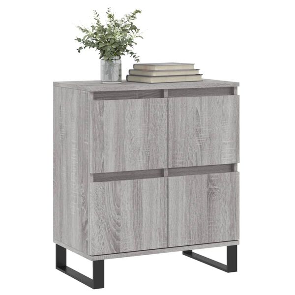 vidaXL Buffet Sonoma gris 60x35x70 cm Bois d'ing&eacute;nierie