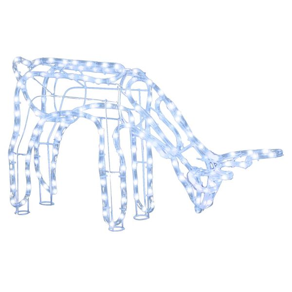 vidaXL Renne de No&euml;l Blanc froid 73x31x45 cm