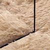 vidaXL Tapis shaggy &agrave; poils longs NAVARRA beige 240x240 cm polyester