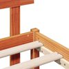vidaXL Cadre de lit Marron 90 x 200 cm Bois de pin massif