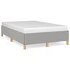 vidaXL Cadre de lit sans matelas gris clair 120x190 cm tissu
