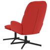 vidaXL Chaise de relaxation avec tabouret Bordeaux Similicuir