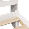 vidaXL Lit biblioth&egrave;que sans matelas blanc 180x200 cm bois pin massif