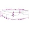 VidaXL Cadre de lit ottoman avec matelas cr&egrave;me 140x190 cm tissu