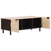vidaXL Table basse Blanc 100 x 54 x 40 cm Bois de mangue massif
