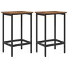 vidaXL Tabouret de bar 2 pc Bois ancien 40 x 32 x 64 cm