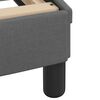 vidaXL Cadre de lit Dover gris fonc&eacute; 180x200 cm tissu