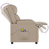 vidaXL Fauteuil de massage &eacute;lectrique Cappuccino Similicuir