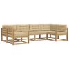 vidaXL Ensemble de canap&eacute;s d'ext&eacute;rieur 6 pc Blanc et Beige