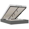 vidaXL Cadre de lit ottoman Gris fonc&eacute; Lit double classique Velours