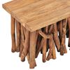 vidaXL Table basse bois de r&eacute;cup&eacute;ration m&eacute;lang&eacute; et bois de teck