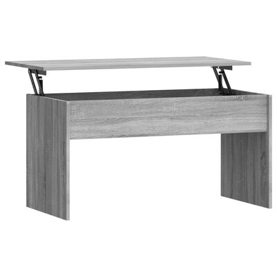 vidaXL Table basse Sonoma gris 102x50,5x52,5 cm Bois d'ingénierie