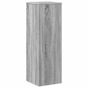 vidaXL Support pour plantes sonoma gris 33x33x100 cm bois d'ing&eacute;nierie