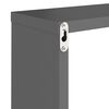 vidaXL &Eacute;tag&egrave;res cube murales 4 pcs Gris 30x15x30 cm