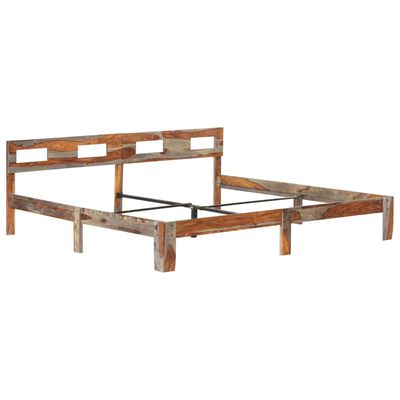 vidaXL Cadre de lit sans matelas bois massif 200x200 cm