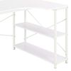 vidaXL Bureau d'ordinateur Blanc 120x72x70 cm