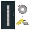 vidaXL Porte Frontale Anthracite 98 x 200 cm PVC