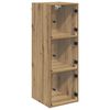 vidaXL Meuble mural 35 x 37 x 102 cm Bois d'ing&eacute;nierie Ch&ecirc;ne artisanal