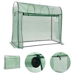 vidaXL Serre avec porte zipp&eacute;e 200x80x170 cm