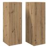 vidaXL Meubles TV 2 pcs chêne artisanal 30,5x30x90cm bois d'ingénierie