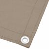 vidaXL &Eacute;cran de balcon taupe 75x1000 cm 100% polyester oxford