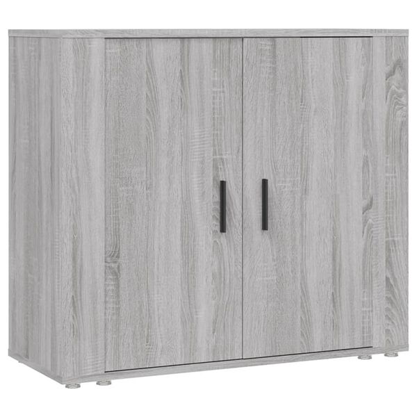 vidaXL Buffet Sonoma gris 80x33x70 cm Bois d'ing&eacute;nierie