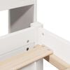 vidaXL Lit biblioth&egrave;que sans matelas blanc 140x200 cm bois pin massif