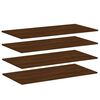 vidaXL &Eacute;tag&egrave;res murales 4pcs ch&ecirc;ne marron 100x50x1,5cm bois ing&eacute;nierie