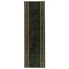 vidaXL Tapis Couloir FLORNES Tiss&eacute; Vert Diamants 67 x 150 cm PP 7 mm