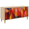 vidaXL Meuble TV HEESCH 102 x 33 x 50 cm Sonoma Bois d'ing&eacute;nierie
