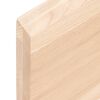 vidaXL Comptoir de salle de bain 60x50x(2-4) cm bois massif non trait&eacute;
