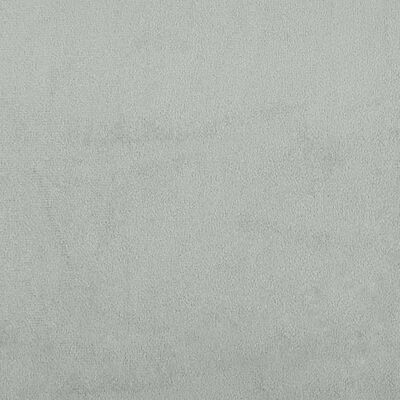 vidaXL Lit de jour avec lit gigogne gris clair 100x200 cm velours