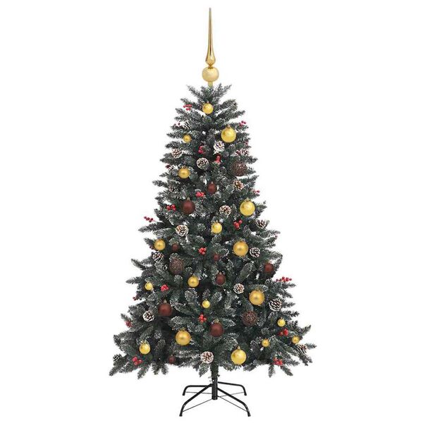 vidaXL Sapin de No&euml;l artificiel Vert 150 cm PVC, plastique et acier