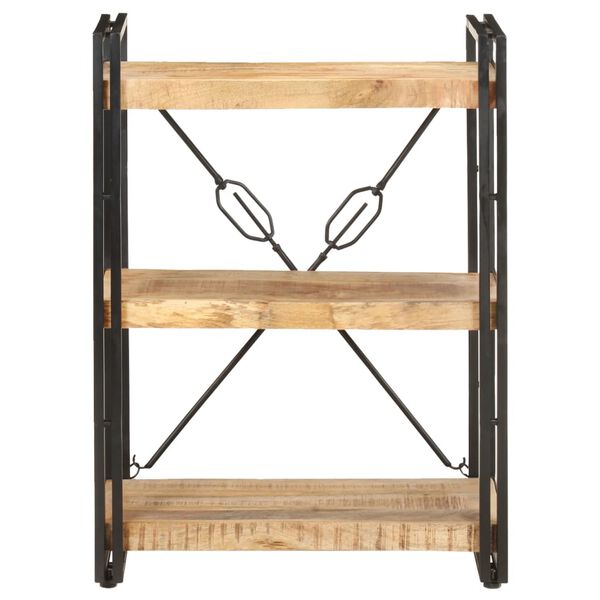 vidaXL Bibliothèque à 3 niveaux 60x30x80 cm Bois de manguier massif