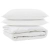 vidaXL Duvet toutes saisons avec oreiller 3 pcs Blanc Microfibre