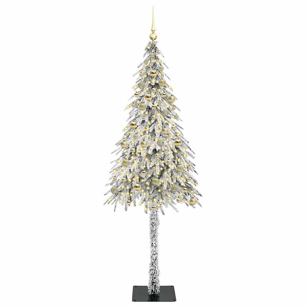 vidaXL Sapin de No&euml;l avec 300 LED Blanc 210 cm PE et Acier