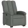 vidaXL Fauteuil inclinable &eacute;lectrique gris fonc&eacute; tissu