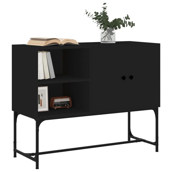 vidaXL Buffet noir 100x40x79,5 cm bois d'ingénierie