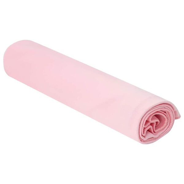 vidaXL Serviettes de sport 2 pcs Rose 100 x 50 cm