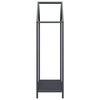 vidaXL Portant de bois chauffage anthracite 40x25x90 cm