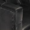 vidaXL Chaise cabriolet noir cuir v&eacute;ritable