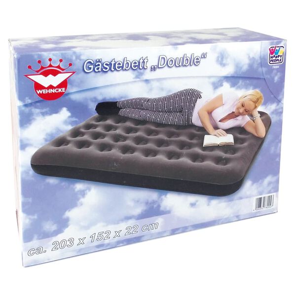 Happy People Lit gonflable Double 203x152x22 cm anthracite