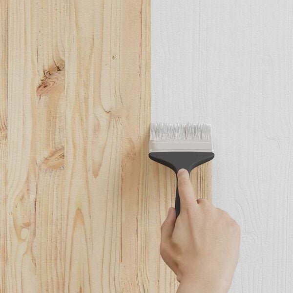 vidaXL Peinture pour bois Gris 16,5 x 16,5 x 16 cm Impression murale