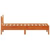 vidaXL Cadre de lit sans matelas cire marron 90x200 cm bois pin massif