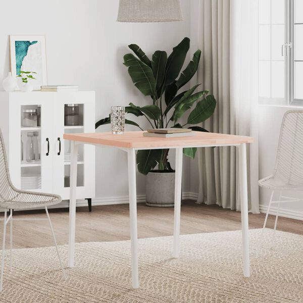 vidaXL Dessus de table 70x70x2,5 cm carr&eacute; bois massif de h&ecirc;tre