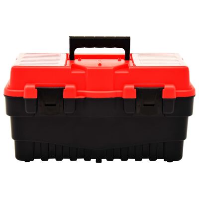 vidaXL Boîte à outils Plastique 462x256x242 mm Rouge