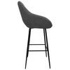 vidaXL Tabourets de bar lot de 2 gris fonc&eacute; velours